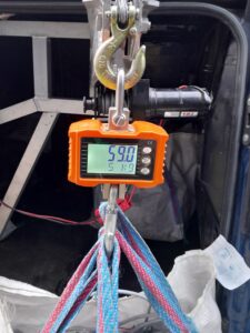 A L Recycling Digital Scales for weighing scrap waste copper cable recycling collections