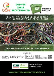 Copper Cable Recycling Ltd CCR Leaflet Front Page