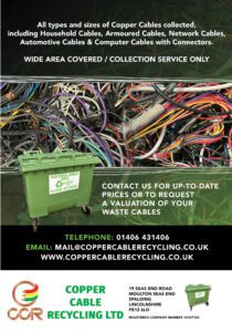 Copper Cable Recycling Ltd CCR Leaflet Rear Page